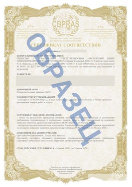 Образец Сертификат СТО 01.064.00220722.2-2020 Горно-Алтайск Сертификат СТО 01.064.00220722.2-2020 